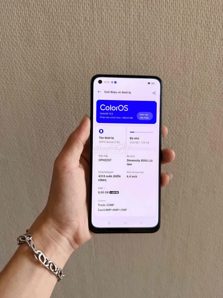Oppo Reno 6Z 5G ram8/128gb full chức năng. Mua bán Điện thoại tại Thành phố Thủ Đức Tp Hồ Chí Minh được đăng bởi Nguyễn Duy hình 1