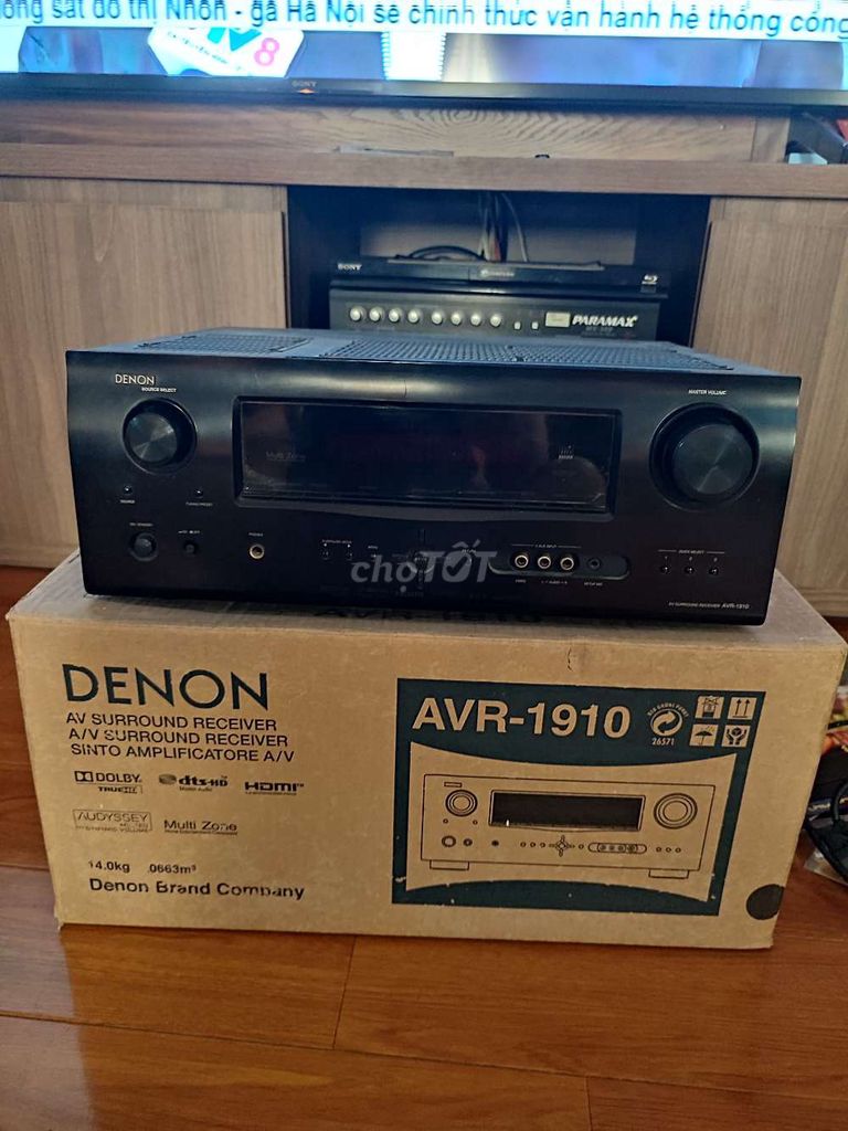 Amply Denon AVR-1910 Đen bộ vang cơ pramax. Mua bán Tivi, Âm thanh tại Quận Hoàn Kiếm Hà Nội được đăng bởi Mr  hình 1
