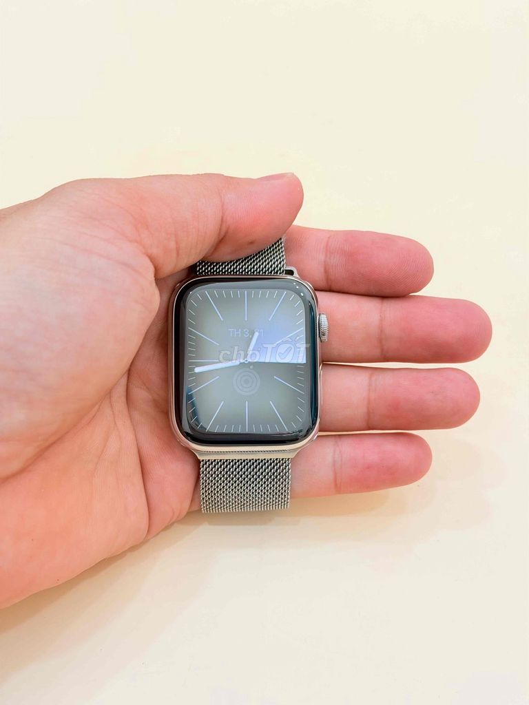 Apple Watch Series 4 44mm eSIM Thép Trắng. Mua bán Thiết bị đeo thông minh tại Quận Bình Thạnh Tp Hồ Chí Minh được đăng bởi Đức Phong hình 1