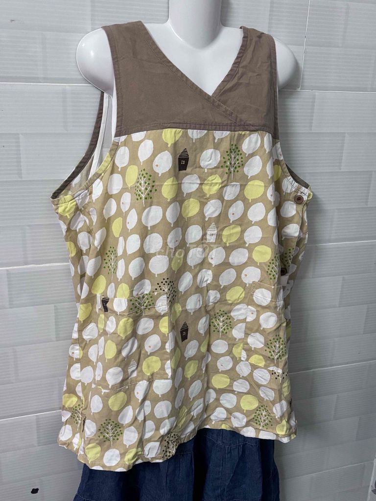 Tạp dề nữ vải Nâu, vàng, trắng. Mua bán Dụng cụ nhà bếp tại Quận 1 Tp Hồ Chí Minh được đăng bởi Thanh Mai hình 1