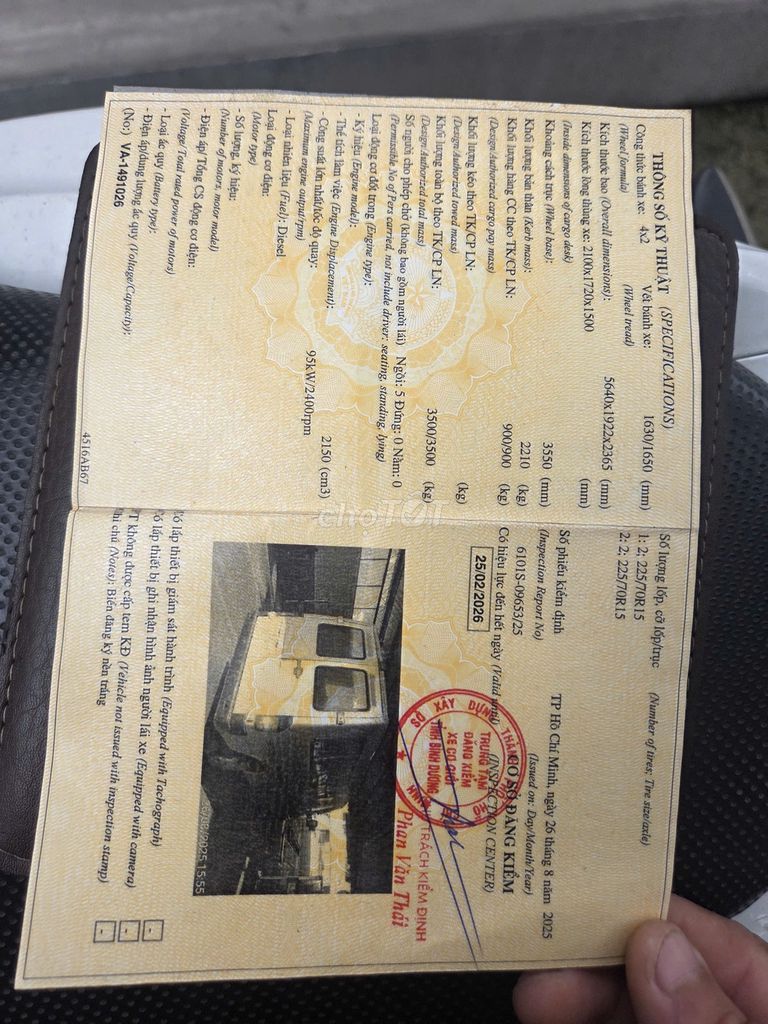 Mercedes Sprinter 2007 - Van 900kg giá tốt bán gấp. Mua bán Ô tô tại Thành phố Dĩ An Bình Dương được đăng bởi nguyenanhhcm hình 4