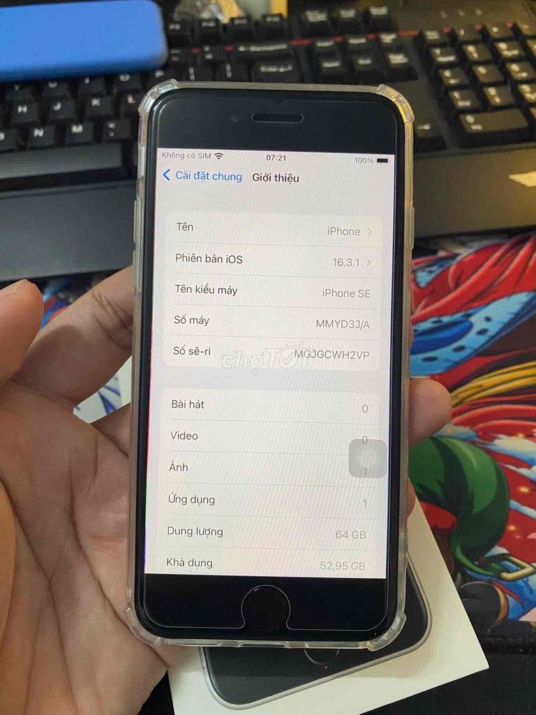 Apple iPhone SE 2022 64GB Trắng Chưa sử dụng. Mua bán Điện thoại tại Thành phố Thủ Đức Tp Hồ Chí Minh được đăng bởi BPham hình 1