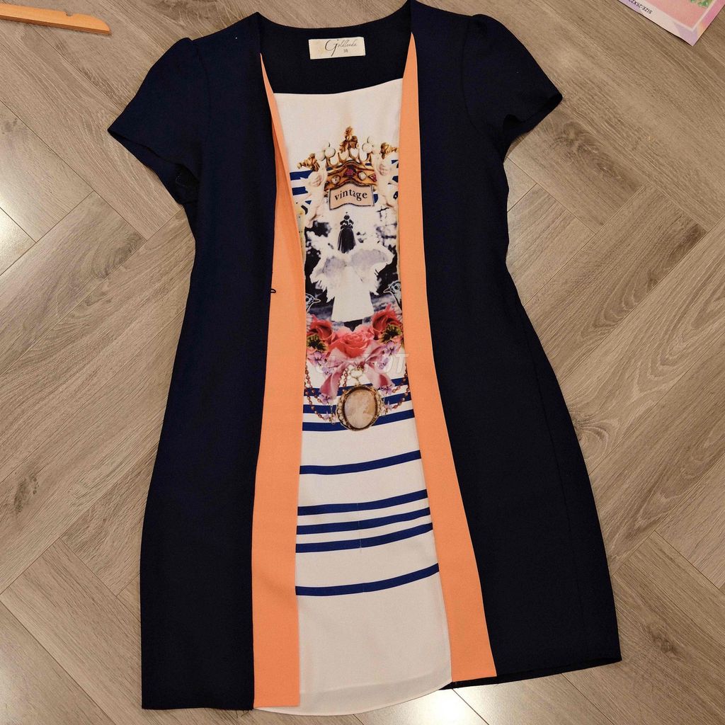Đầm Nữ Goldleeda Vintage Xanh Navy Size 38. Mua bán Quần áo tại Quận 6 Tp Hồ Chí Minh được đăng bởi Thriftshop Ifla hình 1