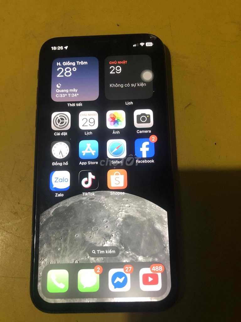 Apple iPhone Xs 64GB Đen. Mua bán Điện thoại tại Huyện Giồng Trôm Bến Tre được đăng bởi Sang Sang hình 1