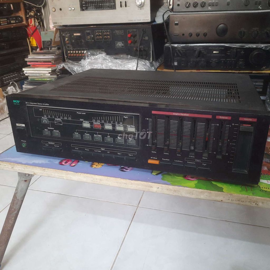 Amply MCS 3872 Đen Kim loại 8 sò. Mua bán Tivi, Âm thanh tại Quận 6 Tp Hồ Chí Minh được đăng bởi Nguyen hình 1