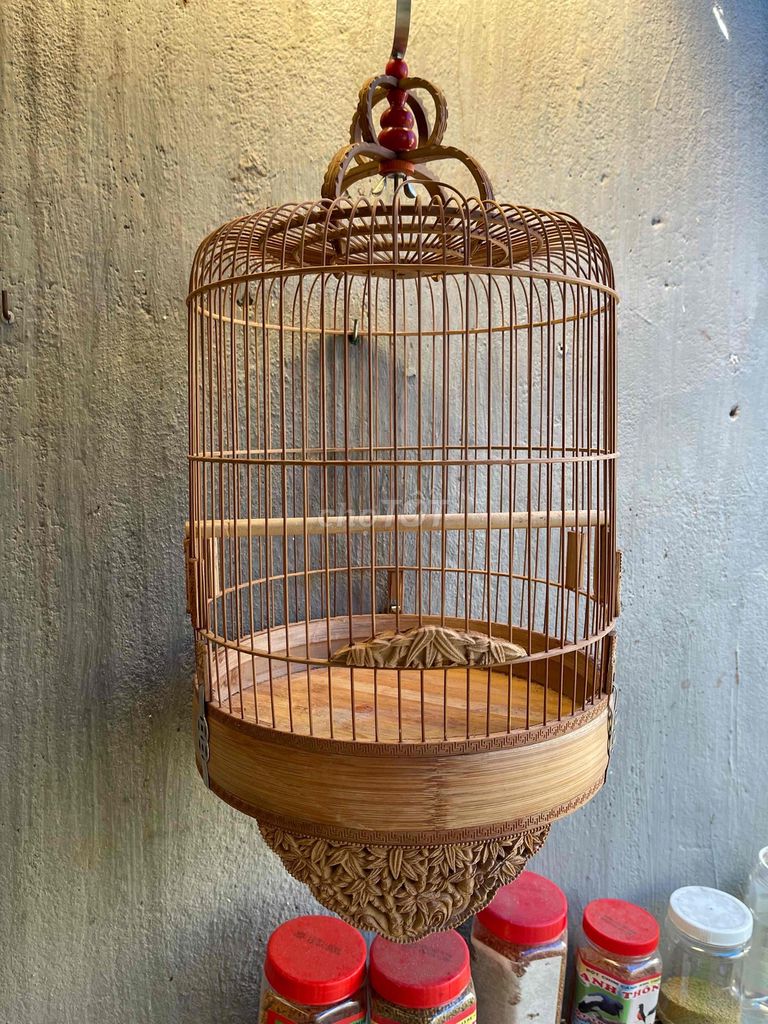 Lồng chim tre 28x30 cm. Mua bán Phụ kiện, Thức ăn, Dịch vụ tại Huyện Trảng Bom Đồng Nai được đăng bởi Nam  hình 1