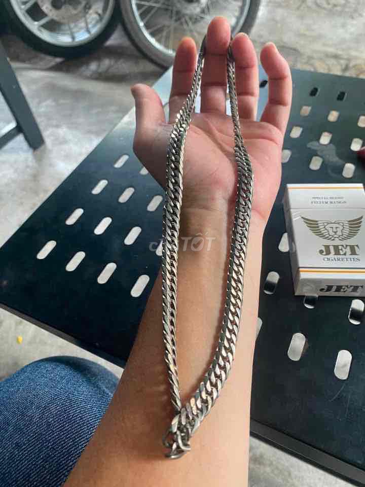 Dây chuyền full titanium bản 10 li. Mua bán Phụ kiện thời trang khác tại Quận 3 Tp Hồ Chí Minh được đăng bởi huy uss hình 1