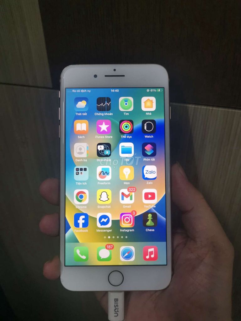 Ip8plus máy zin k dùng sim nhận giao lưu. Mua bán Điện thoại tại Quận Hai Bà Trưng Hà Nội được đăng bởi Cuong hình 1