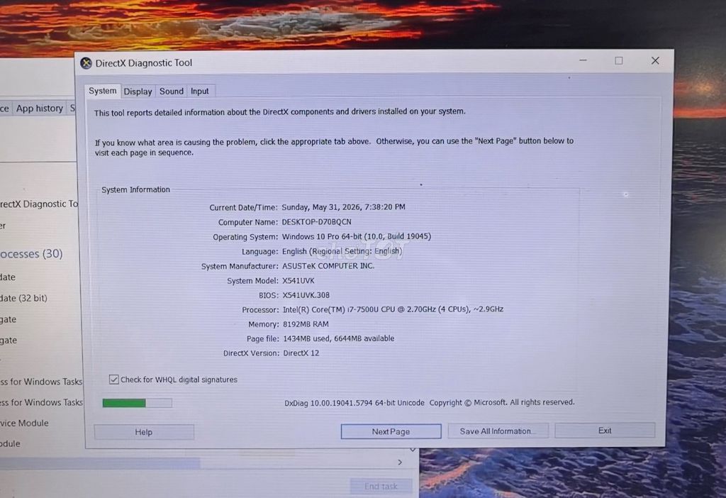 ASUS X541UVK i7-7500U 8GB. Mua bán Laptop tại Quận Hai Bà Trưng Hà Nội được đăng bởi Nguyễn Văn Cao hình 1