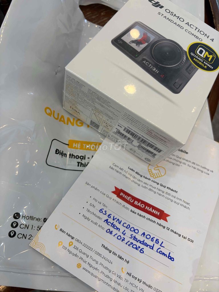 DJI Osmo Action 4 BH 12 tháng. có hoá đơn.. Mua bán Máy ảnh, Máy quay tại Quận 12 Tp Hồ Chí Minh được đăng bởi Điện Tử Chính Hãng DJI MALL hình 1