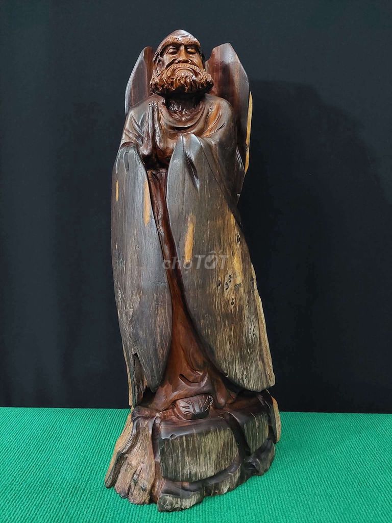 Tượng gỗ Đạt Ma Sư Tổ Tinh xảo. Mua bán Đồ sưu tầm, đồ cổ tại Quận Hải Châu Đà Nẵng được đăng bởi Trần Xuân Dương hình 1