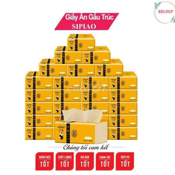 BỊCH 10 GÓI KHĂN GIẤY GẤU TRÚC SIPIAO  CTB59 - BEC