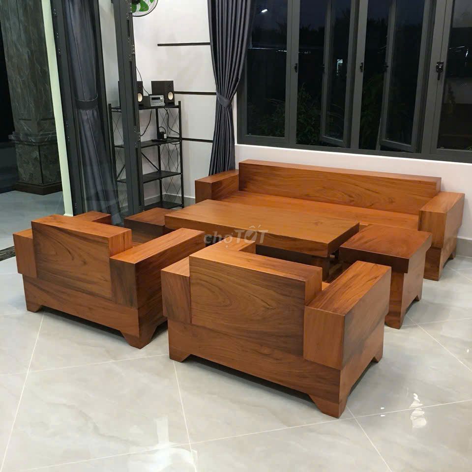 Bộ SOFA Gỗ Cao Cấp Sang Trọng - Hàng Có Sẵn. Mua bán Bàn ghế tại Huyện Châu Thành Bến Tre được đăng bởi NỘI THẤT GỖ NGUYÊN TẤM KOHAFU hình 1