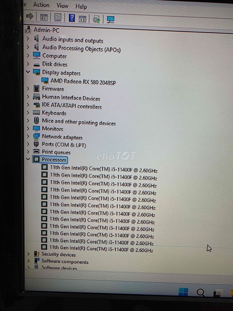 VSP i5-11400F RX580 16GB/240GB Like New. Mua bán Máy tính để bàn tại Quận 12 Tp Hồ Chí Minh được đăng bởi Phu hình 1