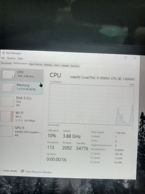 Dell Inspiron 15 i5-8365U 8GB/SSD Bạc Like New