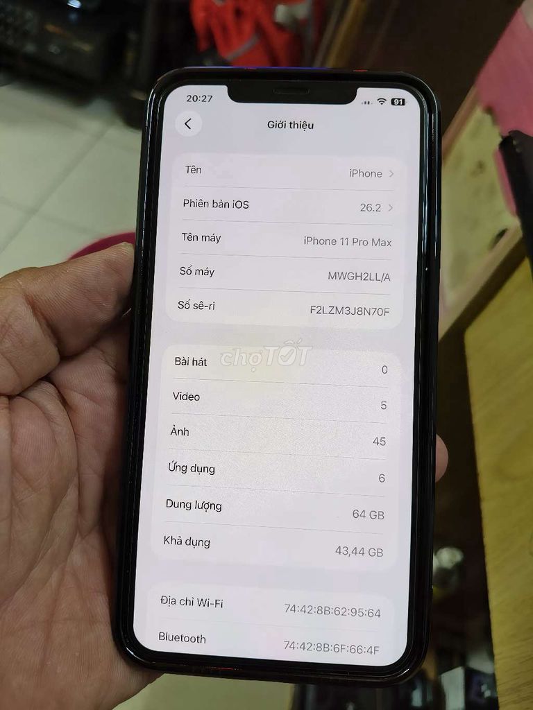 Apple iPhone 11 Pro Max 64GB Vàng. Mua bán Điện thoại tại Quận 10 Tp Hồ Chí Minh được đăng bởi Trần Văn Quyền hình 1