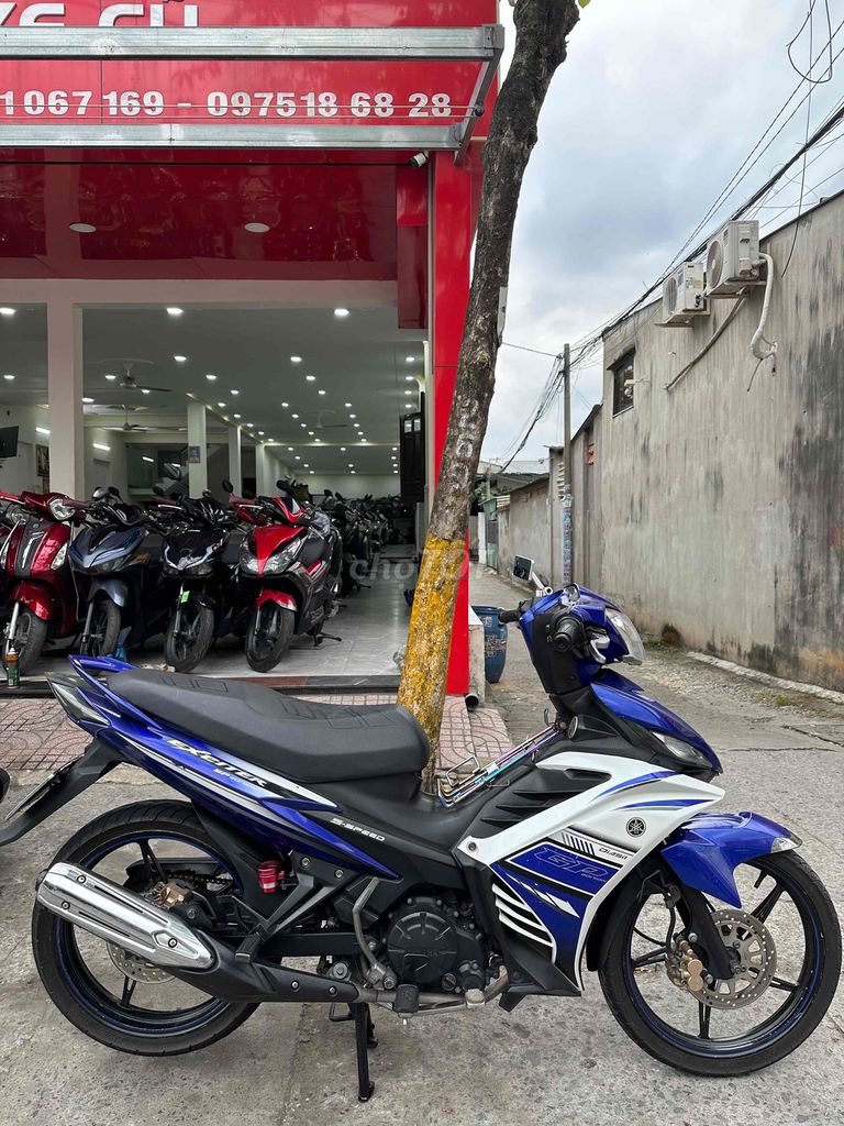 Yamaha Exciter 135 2014 Xanh trắng. Mua bán Xe máy tại Thành phố Dĩ An Bình Dương được đăng bởi CHị Hà hình 3