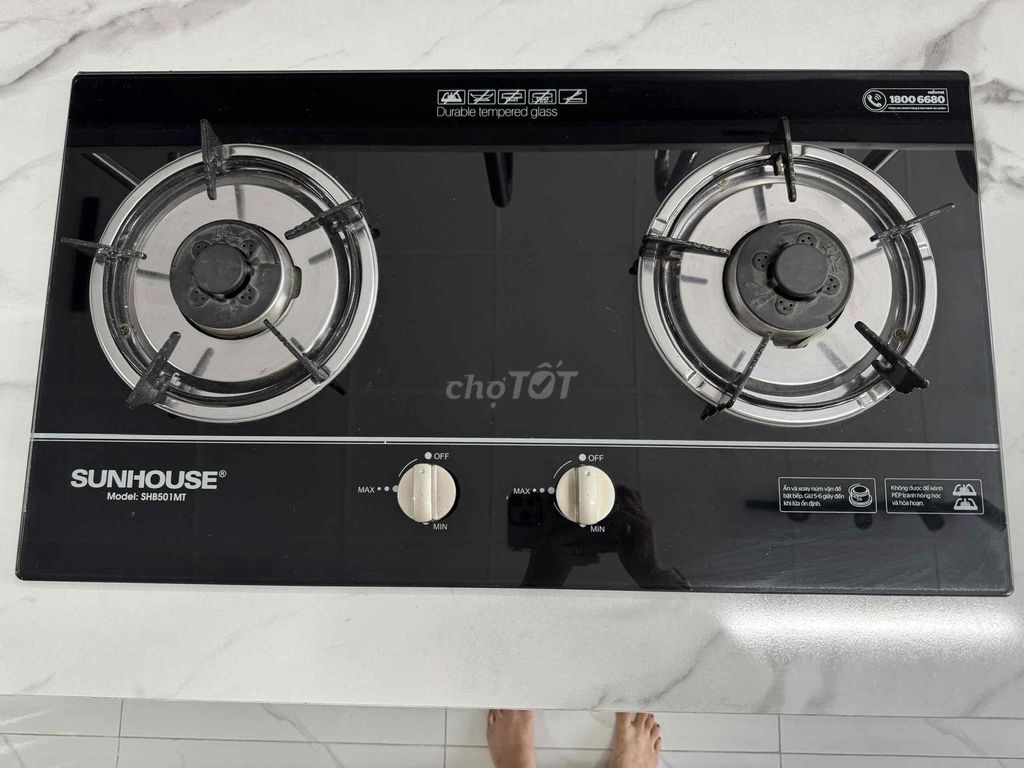 Bếp gas SUNHOUSE SHB501MT Đen. Mua bán Bếp, lò, đồ điện nhà bếp tại Thành phố Biên Hòa Đồng Nai được đăng bởi ngoc phú hình 1
