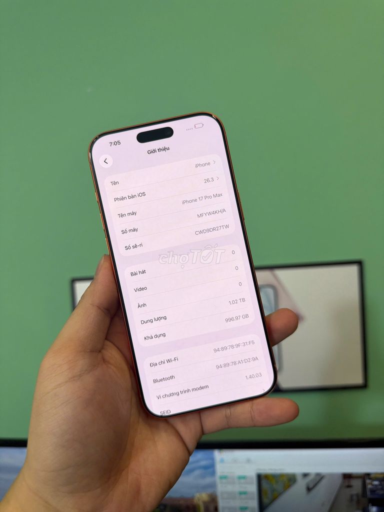 🙌IPhone 17 pro max quốc tế 1tb zin đẹp. Mua bán Điện thoại tại Quận Thanh Xuân Hà Nội được đăng bởi Thành Vũ Mobile hình 1