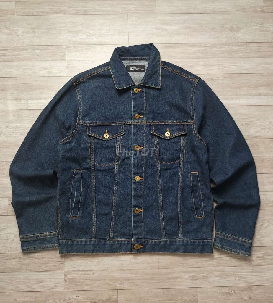 Áo khoác nam REAL STANDARD Denim Xanh đậm XL. Mua bán Quần áo tại Thành phố Thuận An Bình Dương được đăng bởi Trạm săn si hình 1