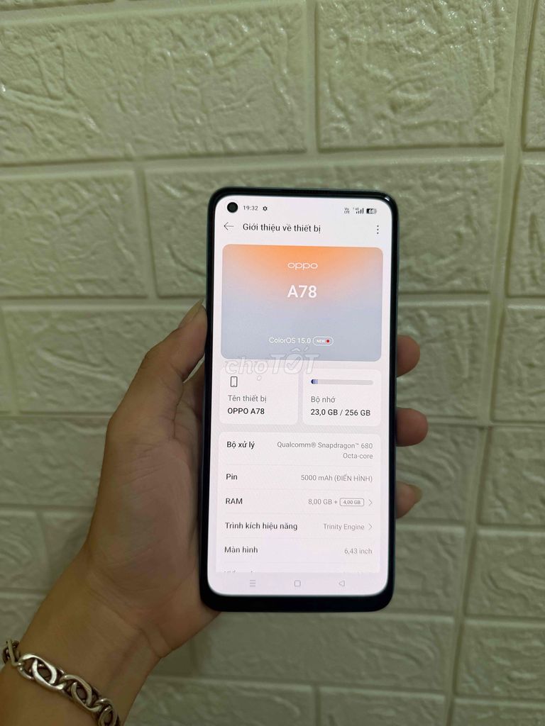 Oppo A78 ram8/256gb VN đầy đủ chức năg máy đẹp. Mua bán Điện thoại tại Thành phố Thủ Đức Tp Hồ Chí Minh được đăng bởi Nguyễn Duy hình 1