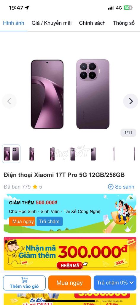 Xiaomi 17T Pro 5G 256GB Tím. Mua bán Điện thoại tại Quận Liên Chiểu Đà Nẵng được đăng bởi nguyen duy lam hình 1
