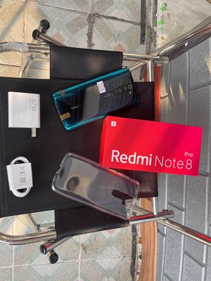 Redmi Note 8 Pro 8/128 Fulbox đủ sạc ốp dán có COD
