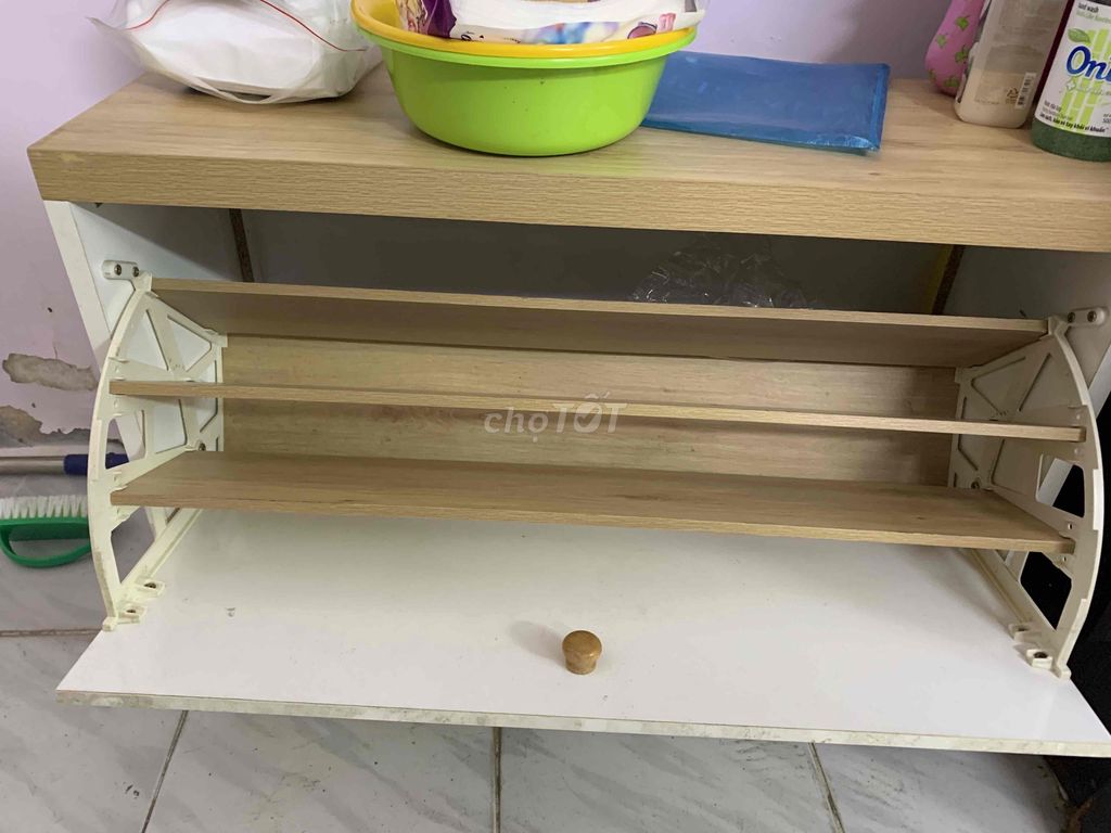 Tủ dép gỗ vân gỗ 80x46x30cm. Mua bán Tủ, kệ gia đình tại Quận Phú Nhuận Tp Hồ Chí Minh được đăng bởi Hanh Tong hình 1