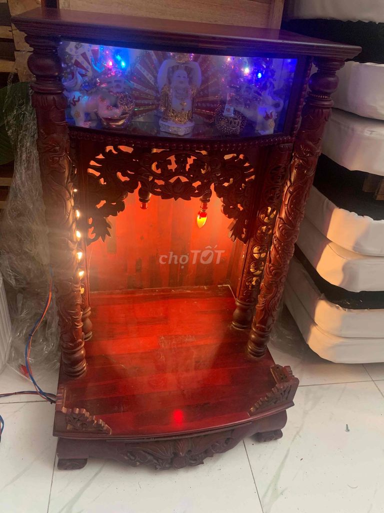 Bàn thờ Thần Tài gỗ 1m rất mới. Mua bán Nội thất, đồ gia dụng khác tại Quận 12 Tp Hồ Chí Minh được đăng bởi Minh Anh hình 1