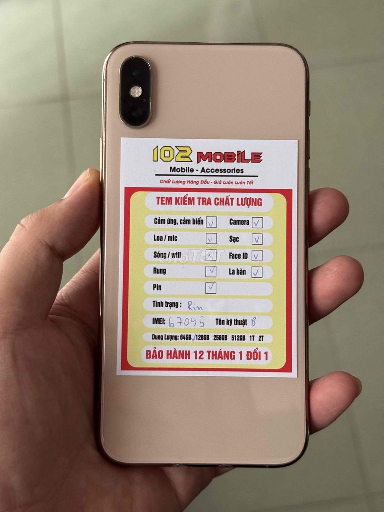 iPhone XS 64GB Vàng máy đẹp chuẩn zin. Mua bán Điện thoại tại Thành phố Buôn Ma Thuột Đắk Lắk được đăng bởi Nguyễn Hoàng hình 1