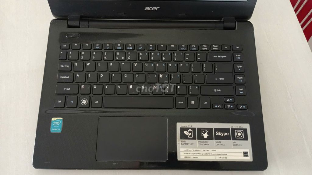 Acer  i3-4005U/ 14.1in/ RAM 4GB/ HDD 500GB. Mua bán Laptop tại Quận 7 Tp Hồ Chí Minh được đăng bởi Phong Lâm hình 1
