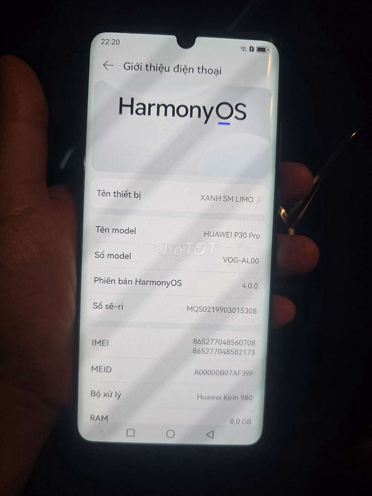 Huawei P30 Pro 128GB Đen. Mua bán Điện thoại tại Huyện Thống Nhất Đồng Nai được đăng bởi nguyễn anh vũ hình 1