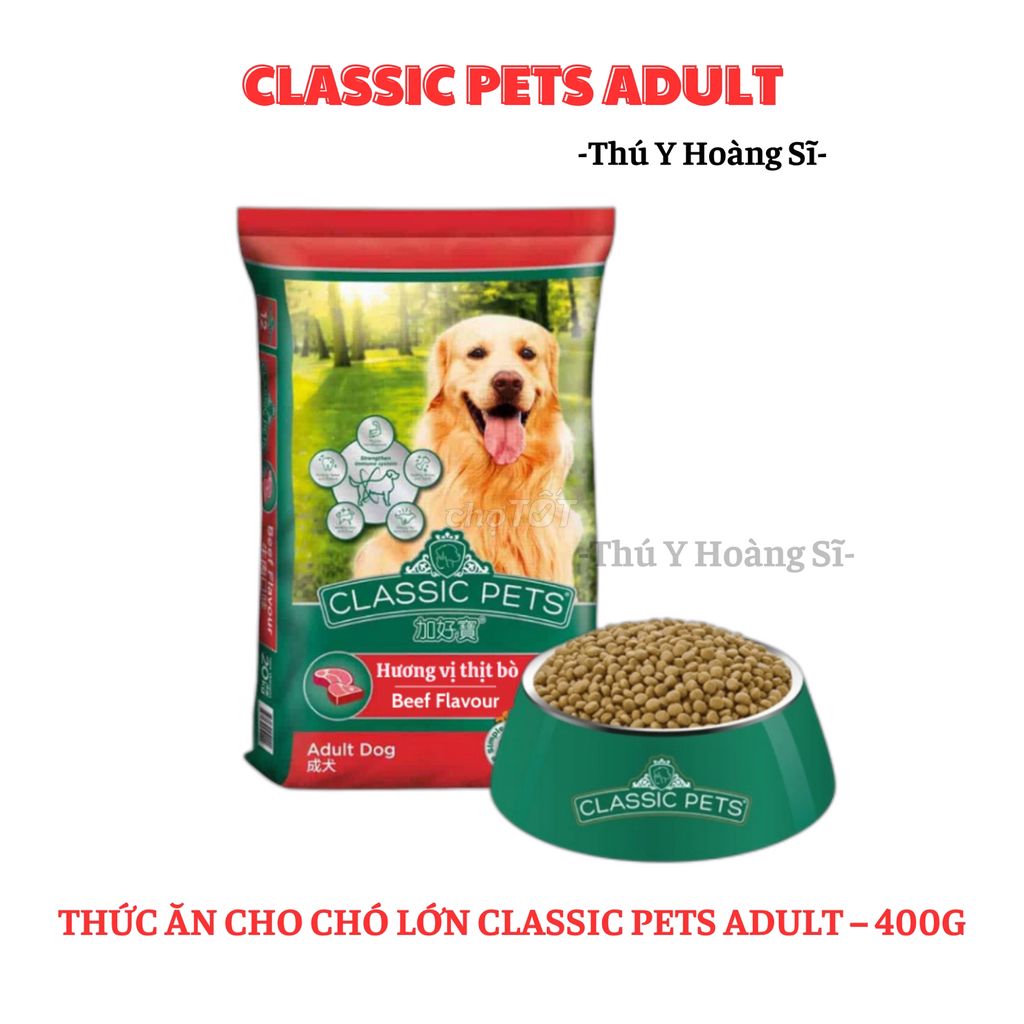 Thức ăn cho chó lớn Classic Pets Adult – 400g