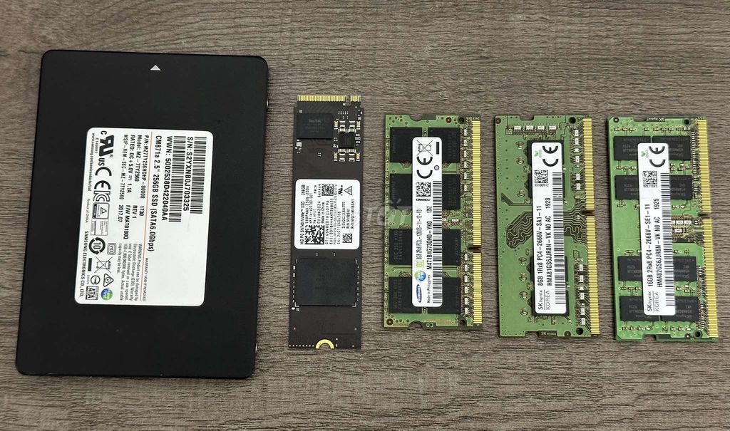 RAM PC4 8gb 16gb, SSD 128gb 256gb bóc máy