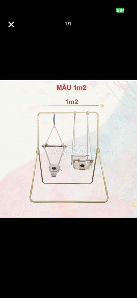 Xích đu Vải Gỗ Kem Đã sử dụng. Mua bán Mẹ và bé tại Quận 5 Tp Hồ Chí Minh được đăng bởi Trần Ngọc hình 1