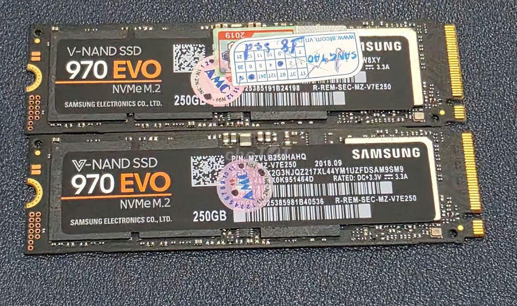 Ổ cứng SSD Samsung 970 EVO NVME M.2 250GB. Mua bán Linh kiện (RAM, Card...) tại Quận Tân Bình Tp Hồ Chí Minh được đăng bởi ManSa Monitor and More hình 1