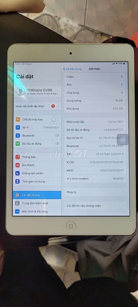 Ipad mini 2 dùng Sim4G Full Zin Đẹp Mượt Ko Icloud. Mua bán Máy tính bảng tại Quận Gò Vấp Tp Hồ Chí Minh được đăng bởi SecondFones hình 4
