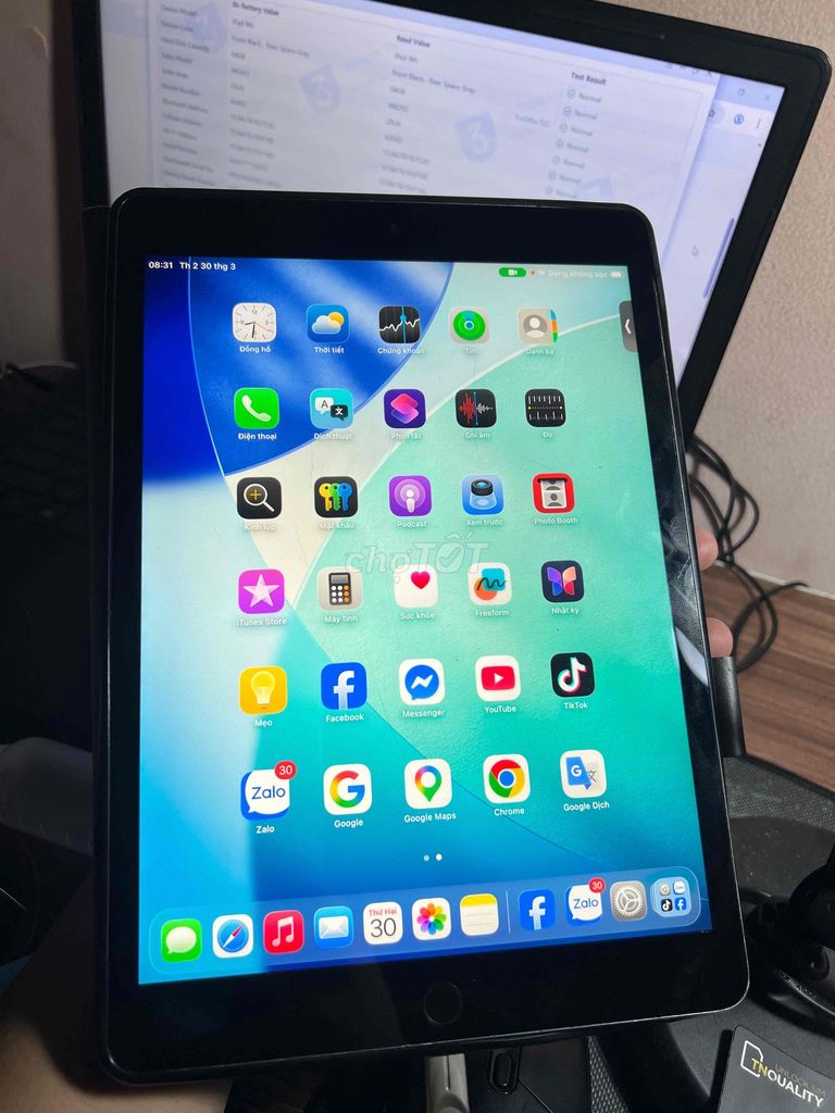 Apple iPad Gen 9 64GB Xám icloud sạch sẽ. Mua bán Máy tính bảng tại Quận 10 Tp Hồ Chí Minh được đăng bởi Huỳnh Quang Hào hình 1