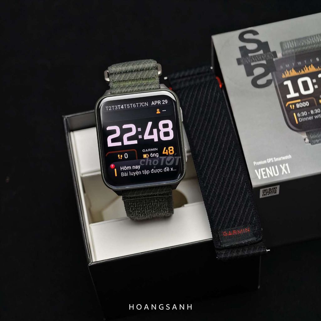 Garmin Venu X1 Xanh 48mm Chính Hãng 02 Dây 09/2027. Mua bán Thiết bị đeo thông minh tại Quận 11 Tp Hồ Chí Minh được đăng bởi HOÀNG SANH hình 1