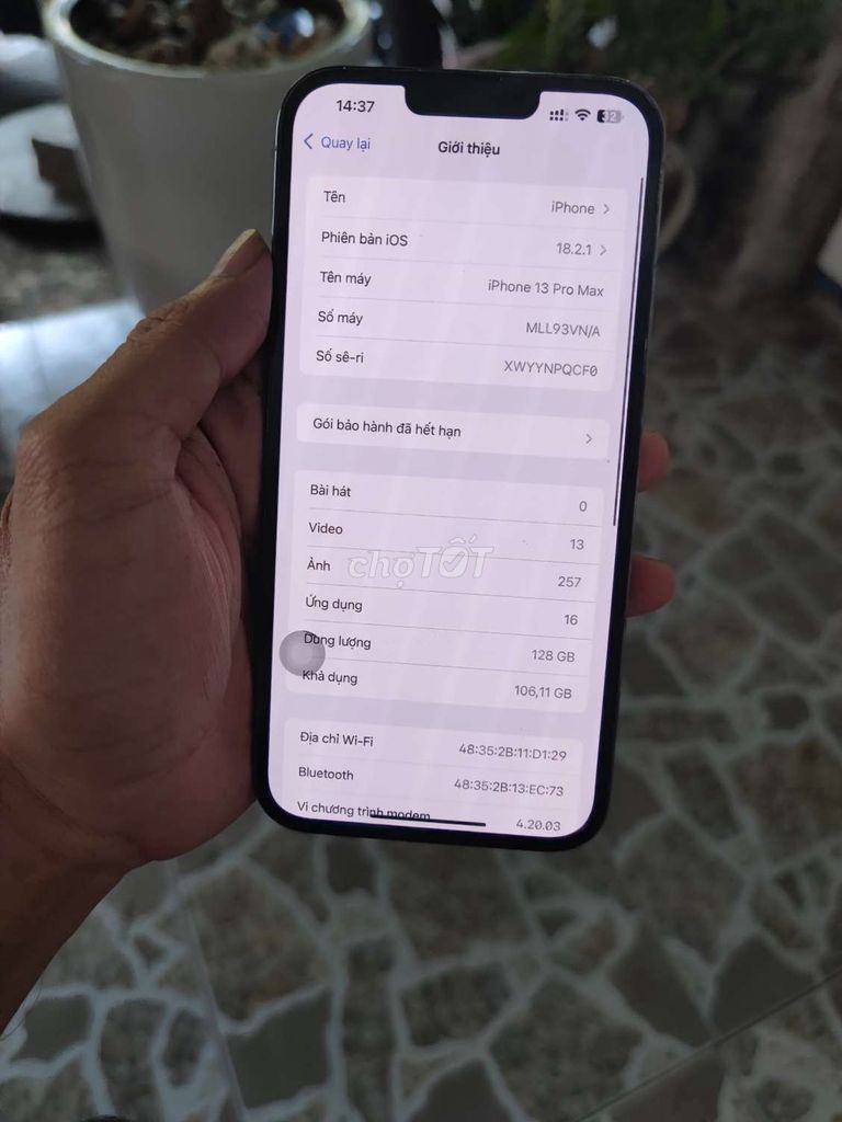 Iphone 13promax chính hãng vna. Bán hay giao lưu