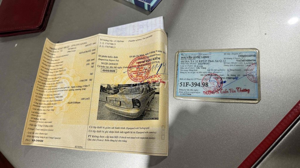 Daewoo Lanos 2004 SX - 99999 km. Mua bán Ô tô tại Huyện Bình Chánh Tp Hồ Chí Minh được đăng bởi Tùng hình 6