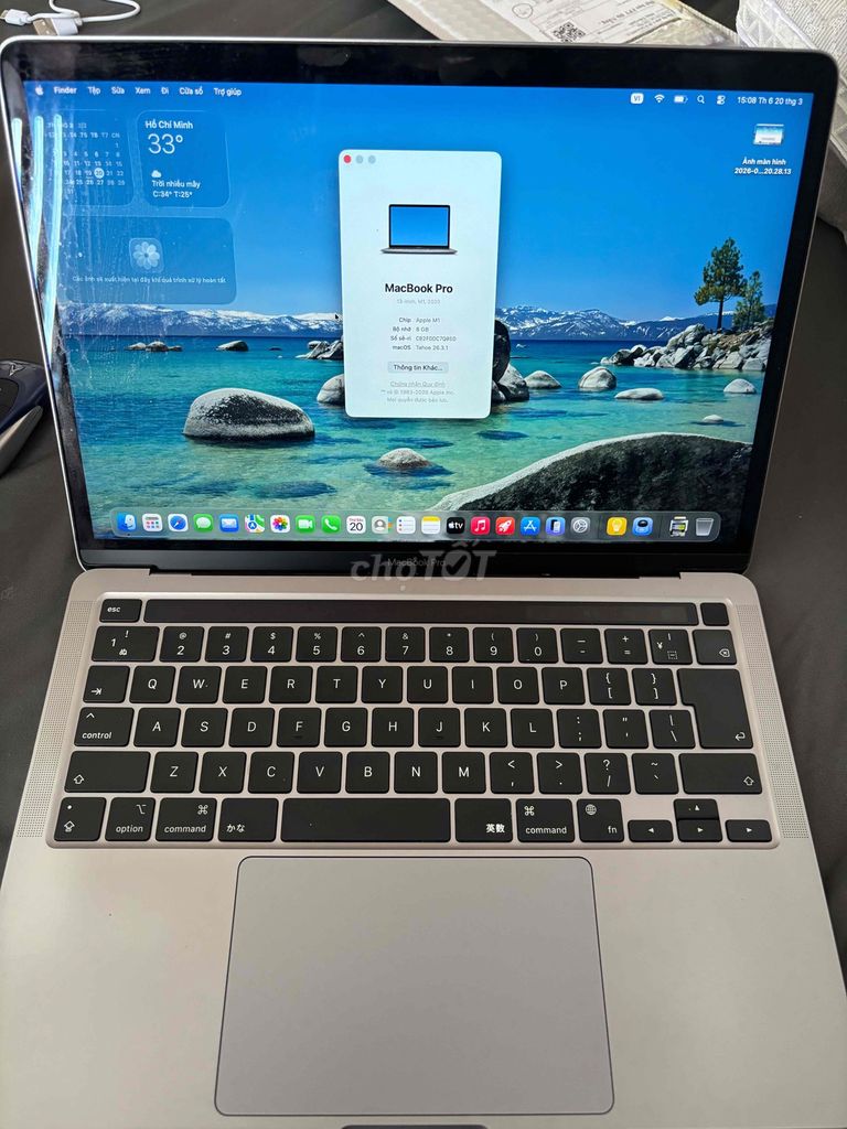 Apple MacBook Pro M1 8GB/256GB 13.3 inch. Mua bán Laptop tại Quận Ngũ Hành Sơn Đà Nẵng được đăng bởi Quốc Dũng hình 1