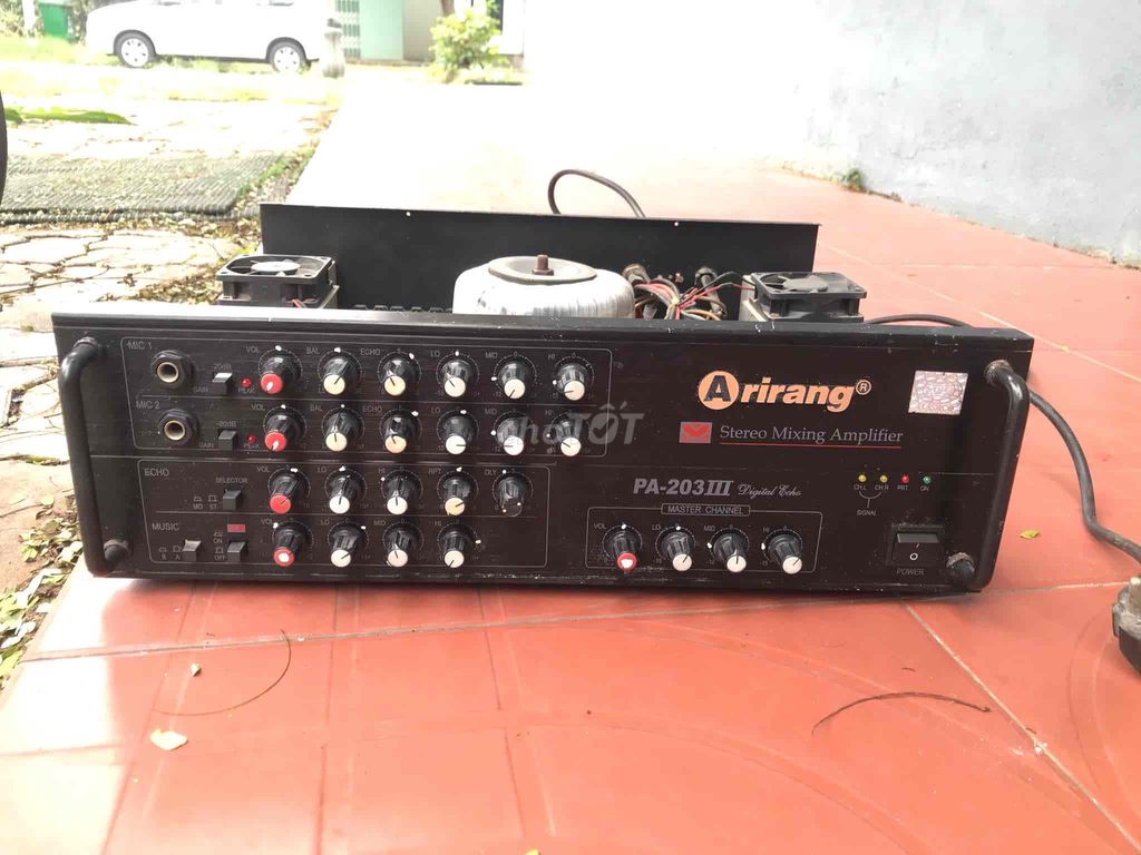 bán amply arirang 203iii và cặp loa paudio bass 20