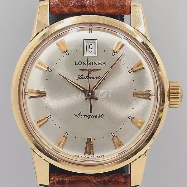 Đồng hồ cổ Longines Conquest vàng đúc 18k