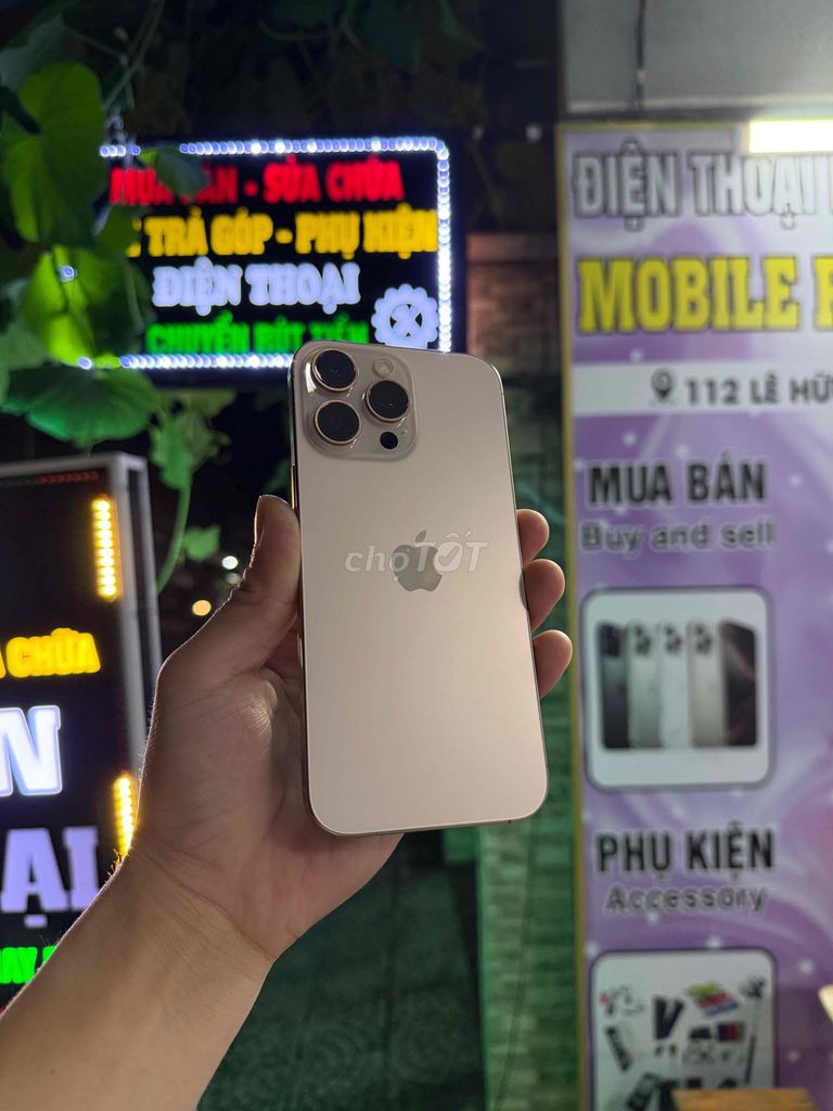 Apple iPhone 16 Pro Max 256GB Vàng. Mua bán Điện thoại tại Quận Sơn Trà Đà Nẵng được đăng bởi Diễm Diễm hình 1