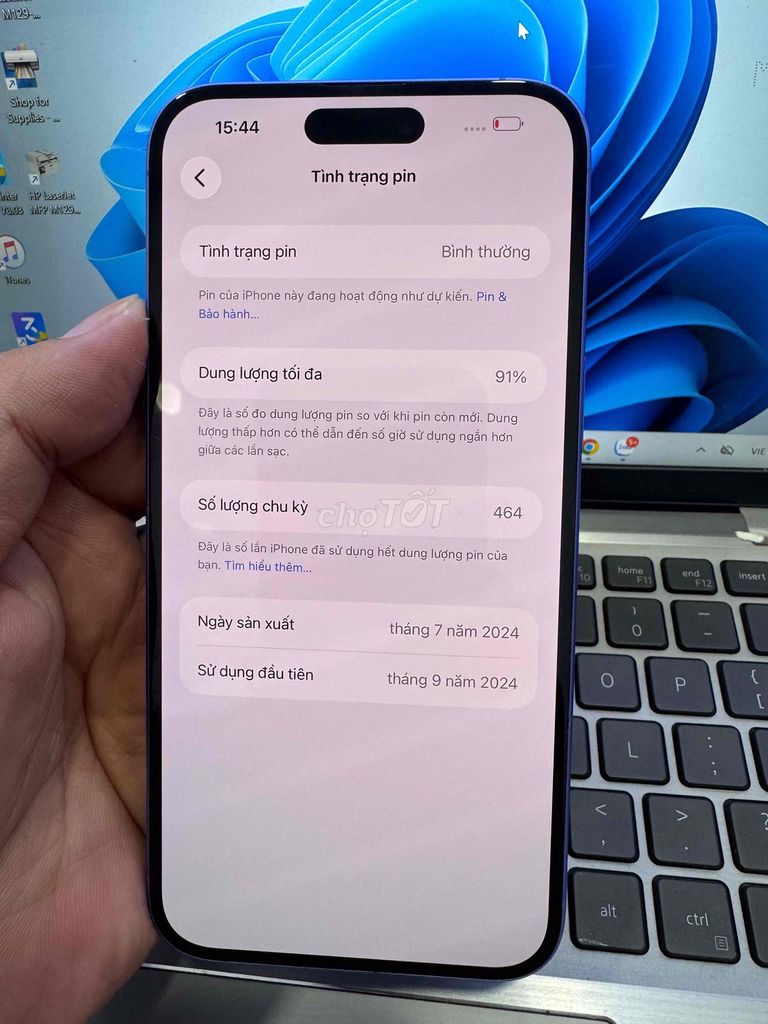 Apple iPhone 16 Plus 256GB Xanh 91%. Mua bán Điện thoại tại Quận 6 Tp Hồ Chí Minh được đăng bởi QUỐC THIÊN BÁN GÓP 0 ĐỒNG  hình 1
