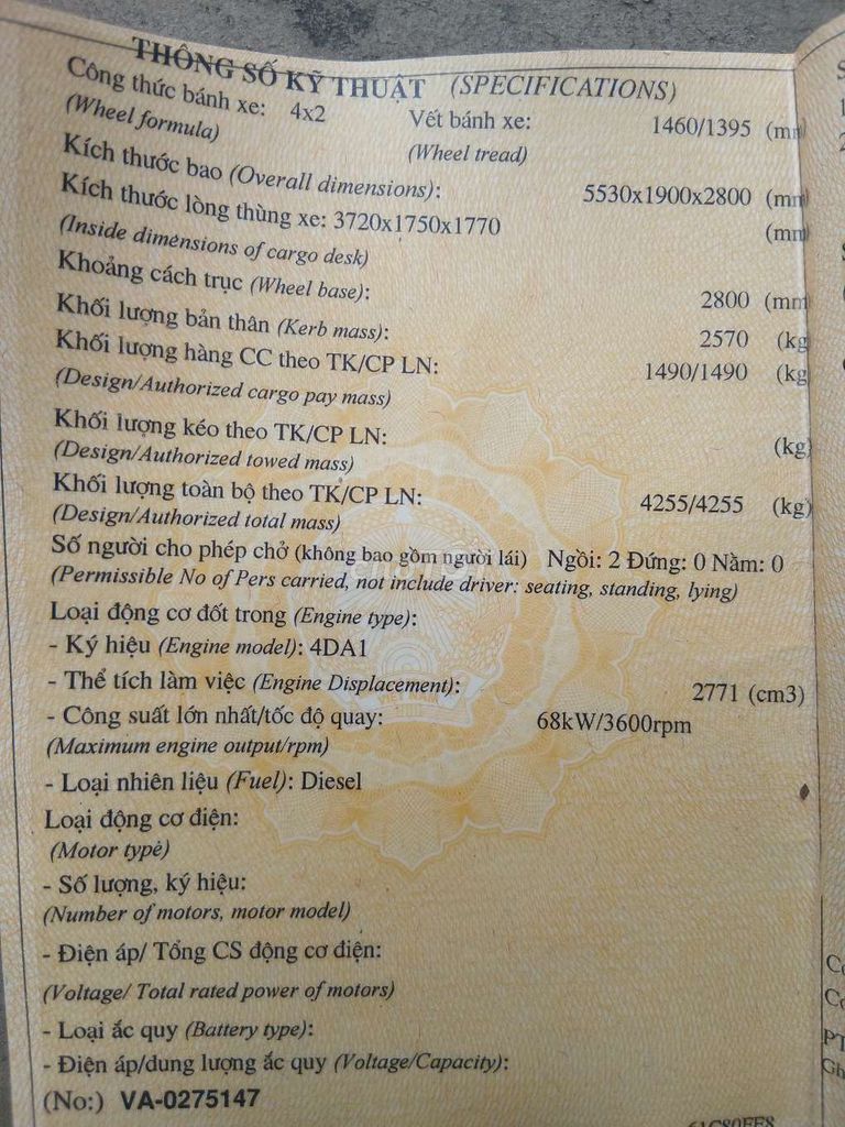 Cần bán nhanh. Mua bán Xe tải, xe ben tại Thành phố Qui Nhơn Bình Định được đăng bởi Dương Le hình 8