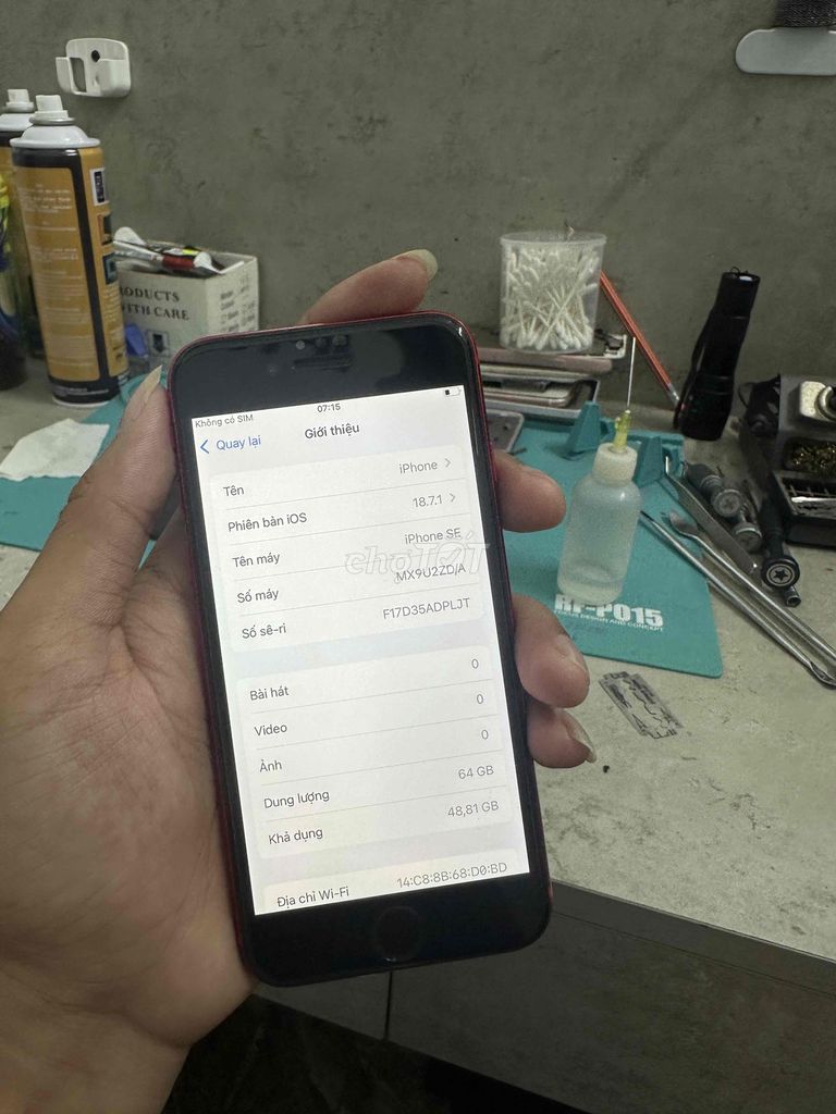 Apple iPhone SE 64GB zin all. Mua bán Điện thoại tại Quận Liên Chiểu Đà Nẵng được đăng bởi KHOA STORE hình 1