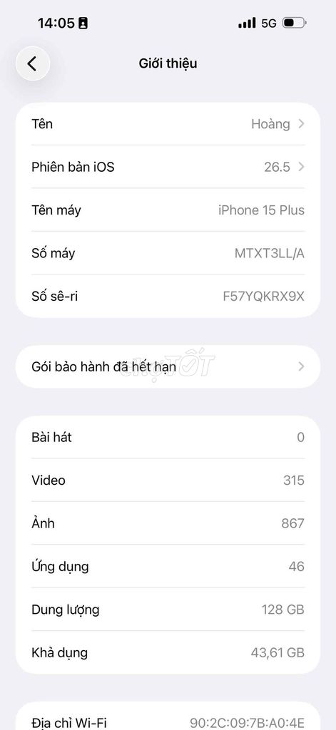 Apple iPhone 15 Plus 128GB Hồng LLA. Mua bán Điện thoại tại Quận 12 Tp Hồ Chí Minh được đăng bởi Lâm Hoàng hình 1