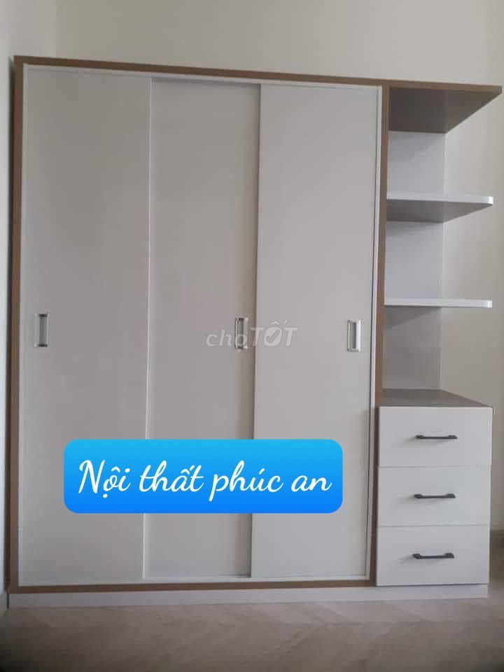 tủ nhựa 180x160 cửa lùa liền kệ